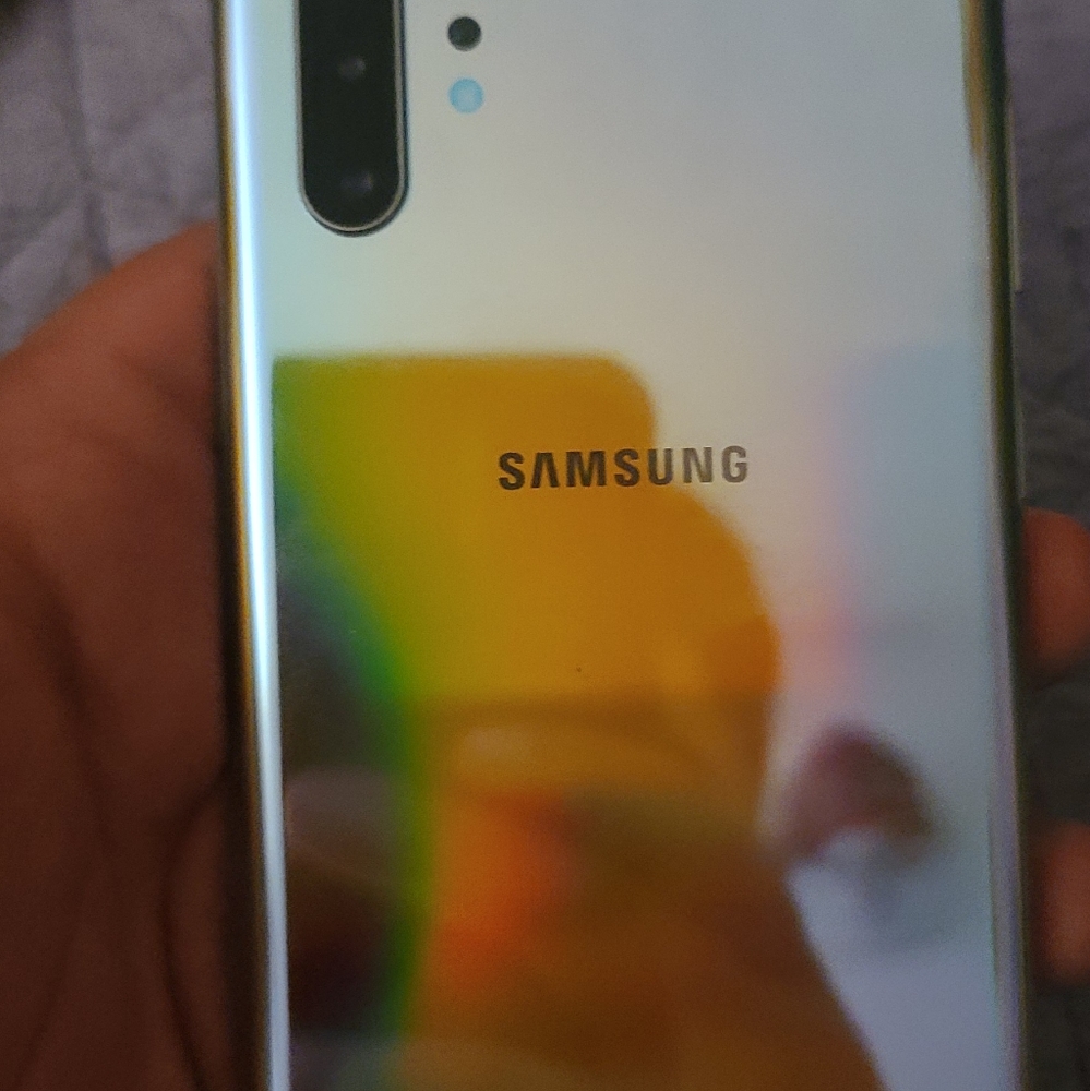 Note 10+256gb 5g unlocked phone aura glow
